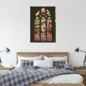 Raam die de baptisme van Christus schildert, 1490 Canvas Afdruk (Insitu (Slaapkamer))