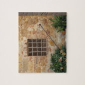 Raam en oerwand, Pienza, Italië Legpuzzel (Verticaal)