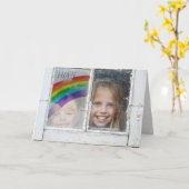 raam hoop regenboogteken met kinder kaart (Gele Bloem)