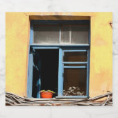 Raam in Sint-Petersburg Sparkling Wijnetiket (Enkel label)