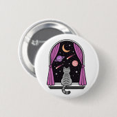 Raam Kat Ronde Button 5,7 Cm (Voorkant /achterkant)