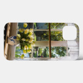 Raam met loopgordijn en tulpen Case-Mate iPhone case (Achterkant (horizontaal))