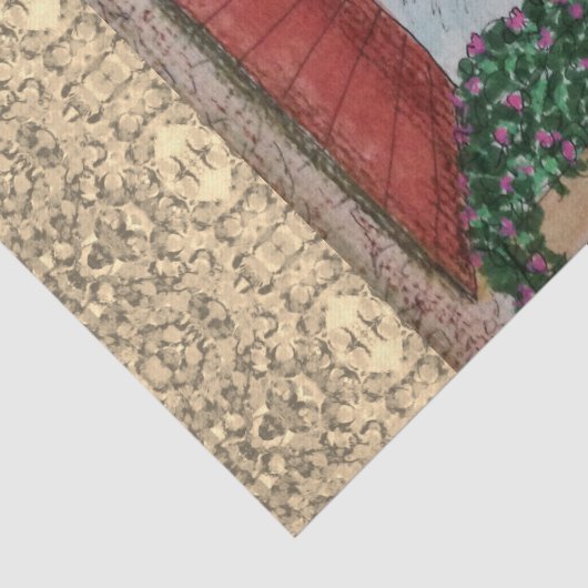 Raam met luiken tissuepapier (Detail)