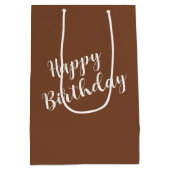 Raam met Sinaasappel Daisy Verjaardag Medium Cadeauzakje (Achterkant)