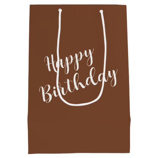 Raam met Sinaasappel Daisy Verjaardag Medium Cadeauzakje (Achterkant)