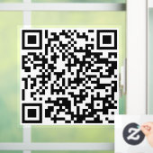 Raam- of deurstickers - Uw QR-code Raamsticker (Huis)