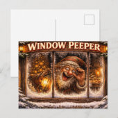 Raam Peeker IJslandse Kerstman Postkaart (Voorkant / Achterkant)