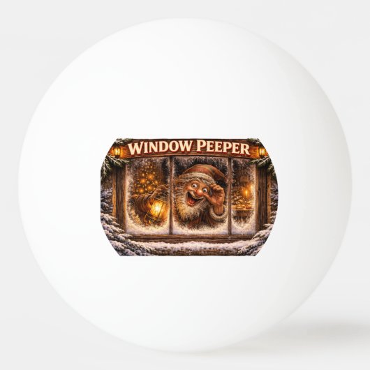 Raam Peeker IJslandse Yule Lad Pingpongbal (Voorkant)