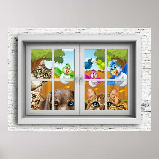 Raam Poster Weergave (Voorkant)