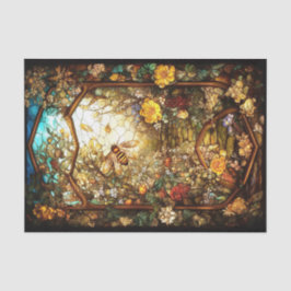 Raam van de herfst tissuepapier