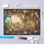 Raam van de herfst tissuepapier (Craft)