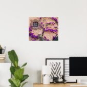 raam voor sierdoeleinden, bougainvillea poster (Thuiskantoor)