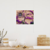 raam voor sierdoeleinden, bougainvillea poster (Keuken)