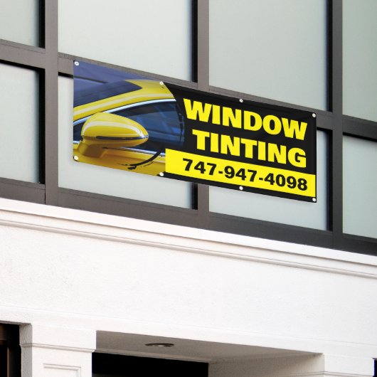 Raambekleding Custom banner (Buitenkant Gebouw)