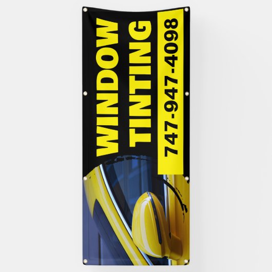 Raambekleding Custom banner (Verticaal)