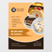 Raambekleding voor cakebakkerij raamsticker (Vel)