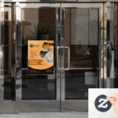 Raambekleding voor cakebakkerij raamsticker (Kantoordeur)