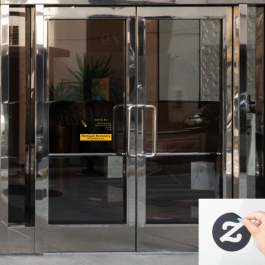 Raamfolie - Bijenbedrijf Raamsticker (Kantoordeur)