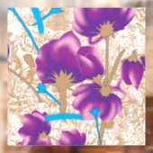 Raamfolie bloemendecoratie raamsticker glassticker (Vel 2)