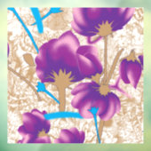 Raamfolie bloemendecoratie raamsticker glassticker (Vel 3)