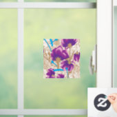 Raamfolie bloemendecoratie raamsticker glassticker (Huis)