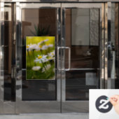 Raamfolie - Foto van madeliefjes Raamsticker (Kantoordeur)