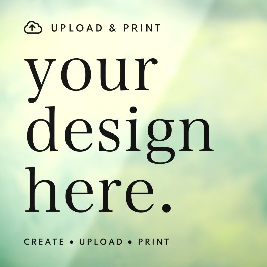 Raamfolie met jouw ontwerp 30 x 30 cm raamsticker (Vel 3)