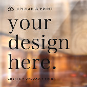 Raamfolie met jouw ontwerp 30 x 30 cm raamsticker (Vel 2)