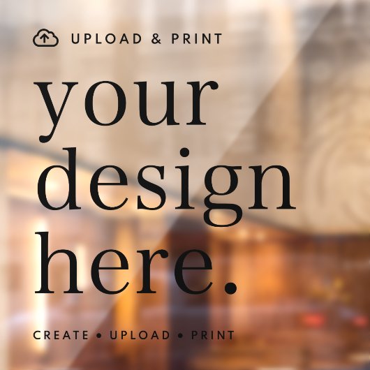 Raamfolie met jouw ontwerp 30 x 30 cm raamsticker (Vel 2)