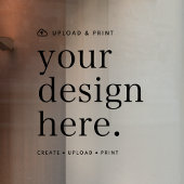 Raamfolie met jouw ontwerp 30 x 30 cm raamsticker