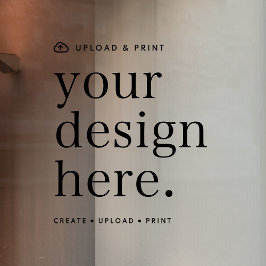 Raamfolie met jouw ontwerp upload 30 x 30 cm raamsticker