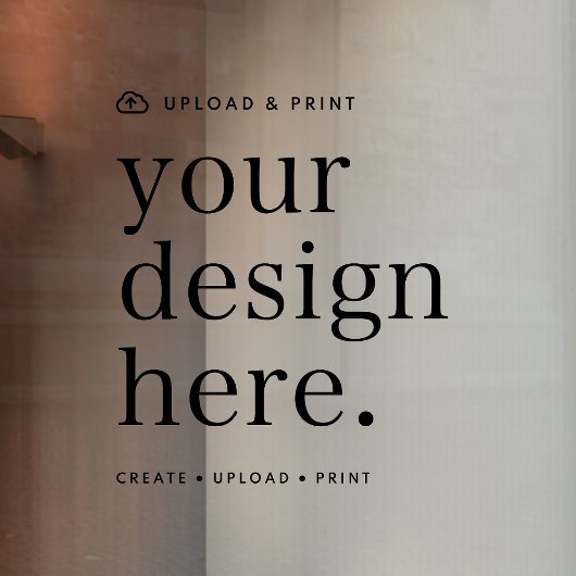 Raamfolie met jouw ontwerp upload 30 x 30 cm raamsticker