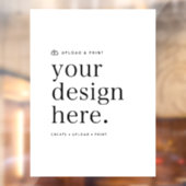 Raamfolie met jouw ontwerp upload 45 x 60 cm bord raamsticker (Vel 2)