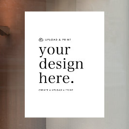 Raamfolie met jouw ontwerp upload 45 x 60 cm bord raamsticker