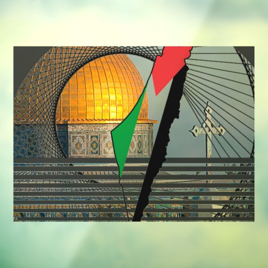 Raamfolie Oude Stad van Jeruzalem Raamsticker (Vel 3)