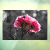 Raamfolie - Roze Rozen Elegantie Raamsticker (Vel 3)