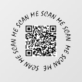 Raamfolie - Uw QR-code Scan mij Raamsticker (Vel)