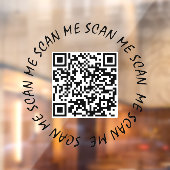 Raamfolie - Uw QR-code Scan mij Raamsticker (Vel 2)