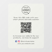 Raamfolie voor bedrijven | QR-code vinyl sticker b (Vel)