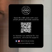 Raamfolie voor bedrijven | QR-code vinyl sticker b
