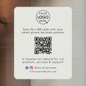 Raamfolie voor bedrijven | QR-code vinyl sticker b