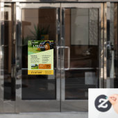 Raamfolie voor gazonverzorgingsdiensten raamsticker (Kantoordeur)