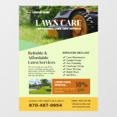 Raamfolie voor gazonverzorgingsdiensten raamsticker (Vel)