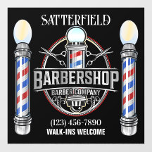 Raamfolie voor kapperszaak