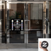 Raamfolie voor kapperszaak raamsticker (Kantoordeur)