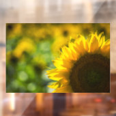 Raamfolie - Zonnebloem Elegantie Raamsticker (Vel 2)