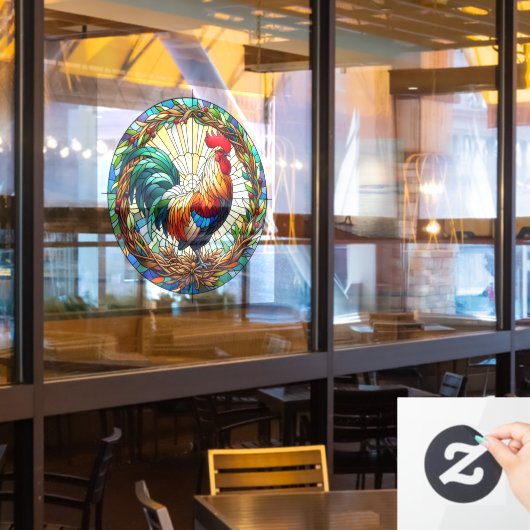 Raamhaan vastkleven raamsticker (Restaurant Raam)