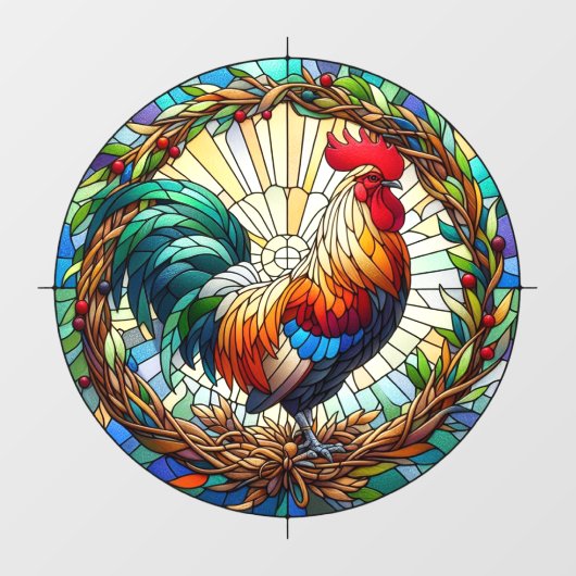 Raamhaan vastkleven raamsticker (Vel)