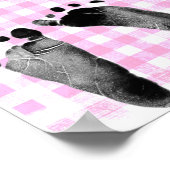 Raamkalender met voetafdrukken poster (Hoek)