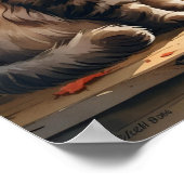 Raamkijker Cat – Autumn Daydream Print (Hoek)